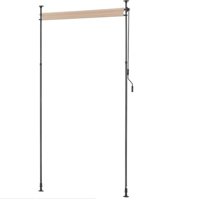 Δοχτυλόχρωμα 200x270cm κατακόρυφη τέντα ανθεκτικό στο νερό γκρι ύφασμα για κήπο μπαλκόνι