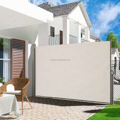 Επεκτάσιμη πλευρική οροφή για βεράντα και κήπο Προστασία της ιδιωτικής ζωής 100% πολυεστέρα